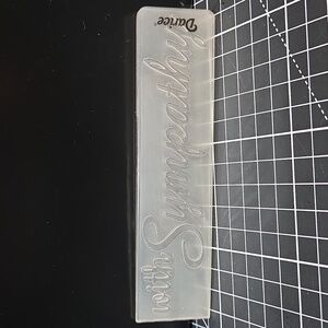 with Sympathy Embossing folder Darice